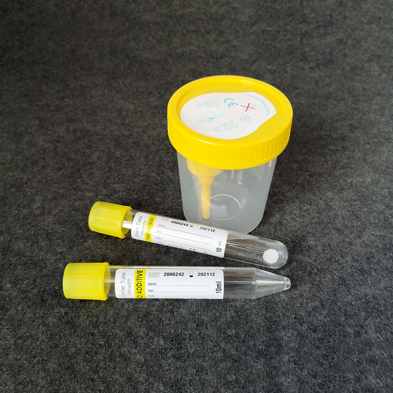 Urinary collection tube and container